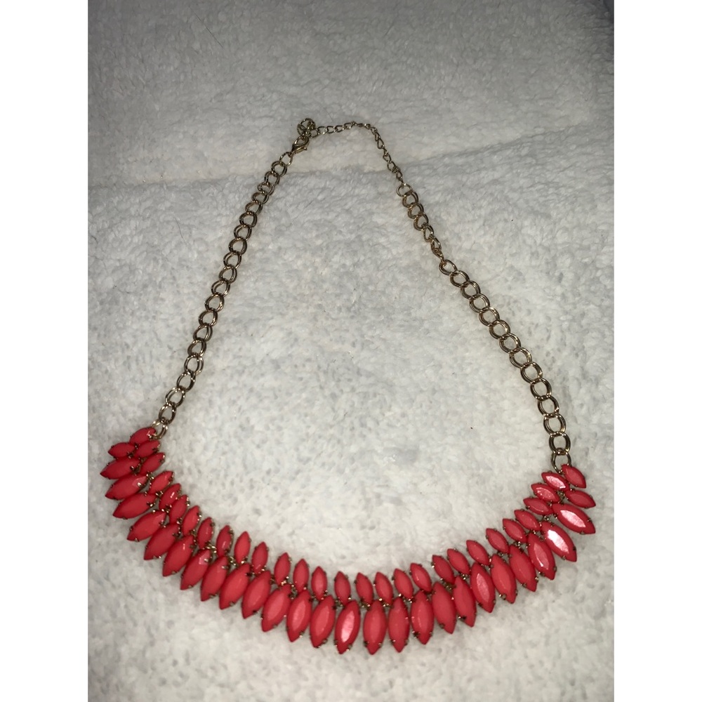Pink statement necklace